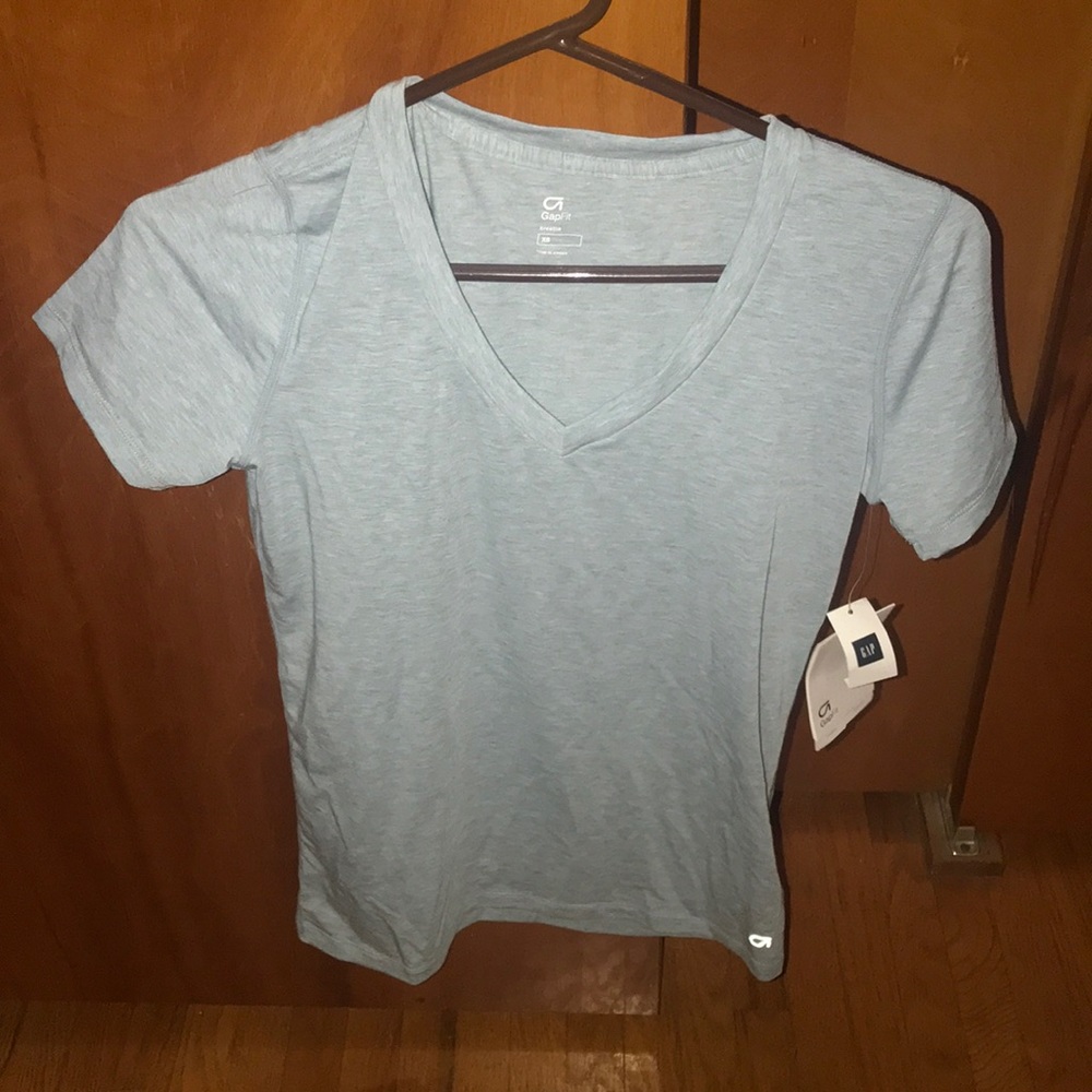 Light blue gap fit top